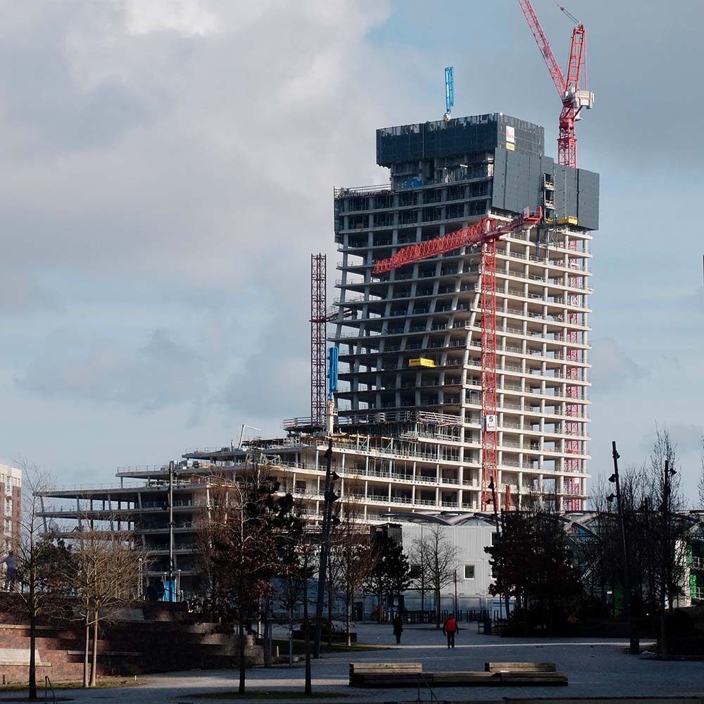 Ansicht des Elbtower Hamburg